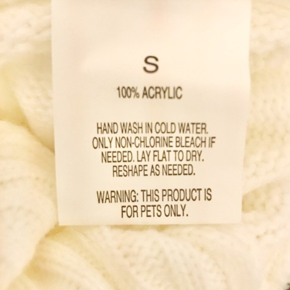 Wondershop Cream All is Bright Dog and Cat Sequin Pullover Knit Sweater NWOT - Picture 5 of 6